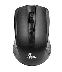 Xtech Mouse inalambrico 1600DPI 4 botones negro 